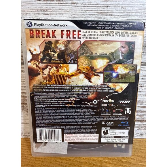 Red Faction Guerrilla PS3 Video Game - Picture 2 of 3